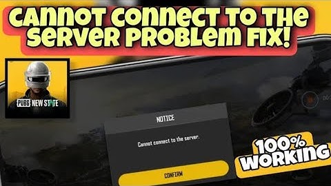 How to fix error cannot connect to the server | PUBG NEW STATE |
