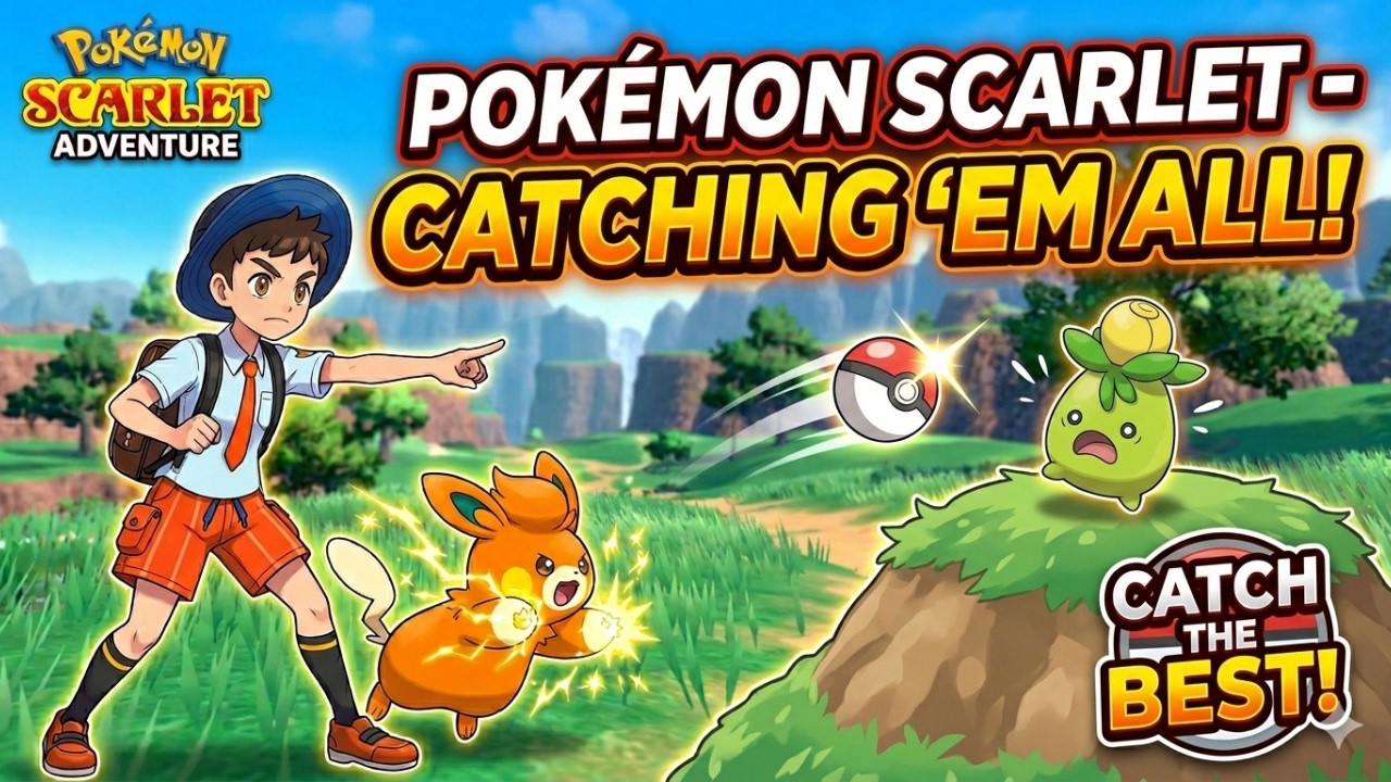 Pokemon Scarlet Catching pokemon