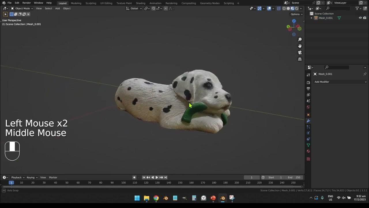 Import .glb file into Blender and Crop YouTube