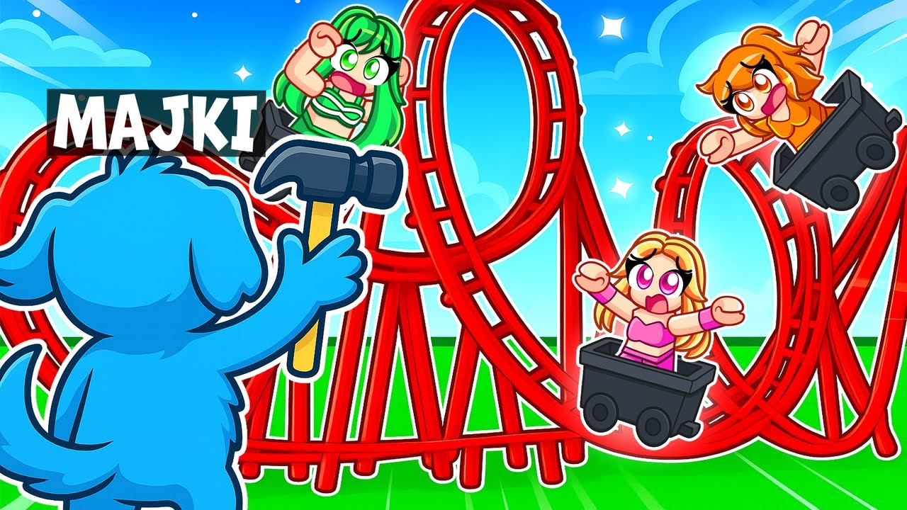ZOSTAŁEM PSEM aby ZBUDOWAĆ NAJLEPSZY ROLLER COASTER z SZALONYMI FANKAMI... w Roblox!