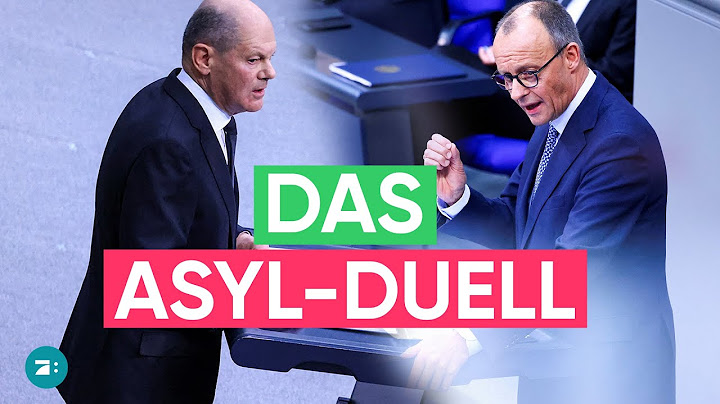 Asyl-Duell im Bundestag: Scholz gegen Merz