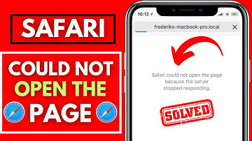 Safari could not open the page because the server stopped responding | iPhone iPad