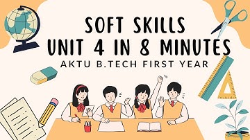 AKTU: Soft Skills UNIT 4 in 8 Minutes | QuickShot