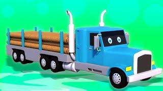 kayu trak | pembentukan dan kegunaan | Muzik anak-anak | Log Truck Formation | Kids Channel Malaysia