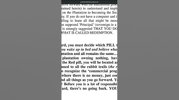 Reading the redemption manual 4.5