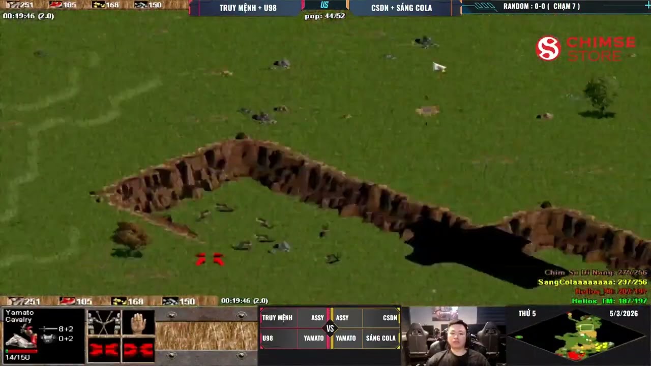 U98 + TRUY MỆNH vs CSĐN + SÁNG COLA (22 ASSY/YA) CHẠM 7