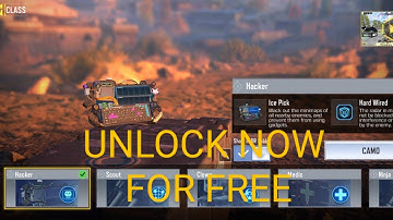 How to UNLOCK/GET BR HACKER CLASS in COD Mobile | FREE BR HACKER CLASS