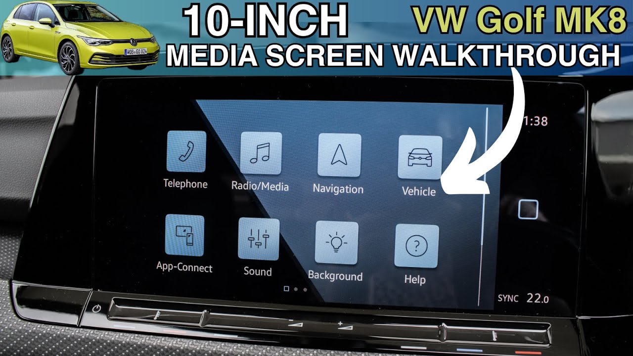 Volkswagen Guide -- 2023 Golf MK8 10-Inch Discover Media Detailed