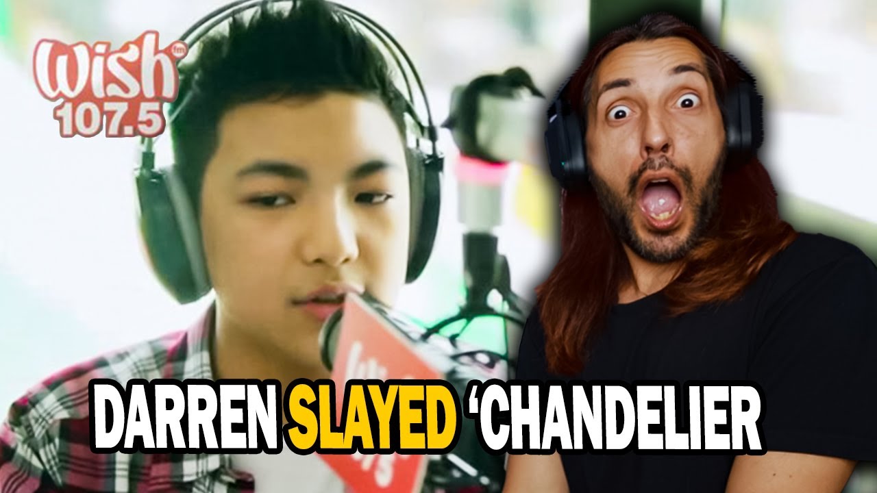 He NAILED Every Note | Darren Espanto Chandelier Cover Wish 107.5 Reaction