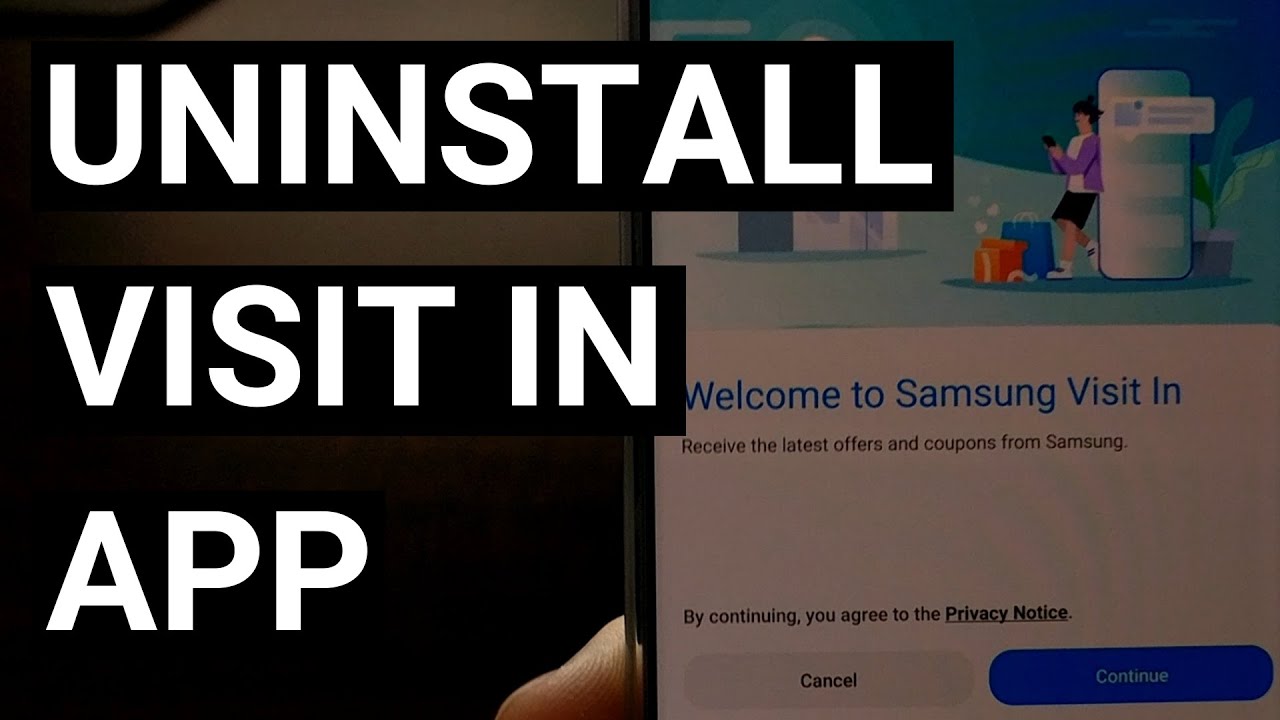  Update New  ADB를 사용하여 앱에서 Samsung Visit를 제거하는 방법
