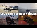GTA Online Top 5 Most Useless Vehicles