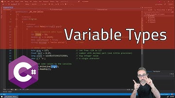 3.2 Variables: Types - Learning C#
