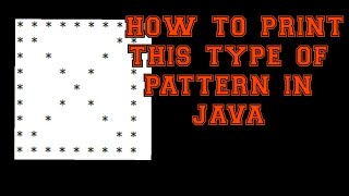 How To Print Square Of Star Pattern in java