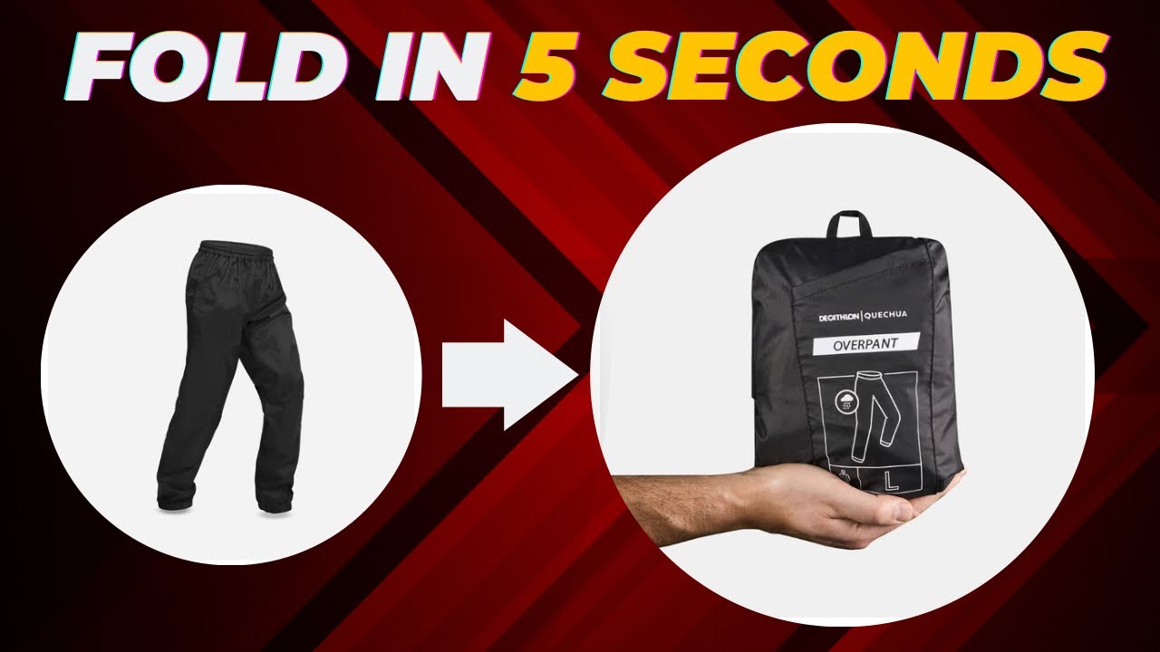 2025 - Easier than u think! QUECHUA Rain Pants NH500 | Packing & Unpacking 