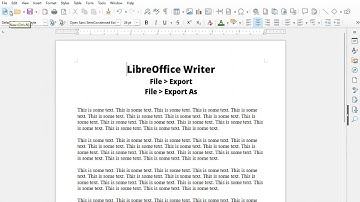 LO Writer: export file as PDF, EPUB eBook, writer & image formats #libreofficewriter