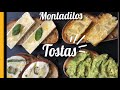 🥖🍅🥑🧀 Tostas Variadas. Recetas fáciles de preparar de Montaditos/ Tostas/ Canapes