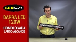 Review: Barra led 120W curvada Homologada largo alcance HR  LED4X4