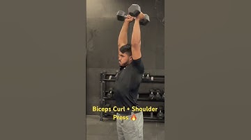 Bíceps Curl + Shoulder Press - Rosca bíceps + Desenvolvimento #biceps #training