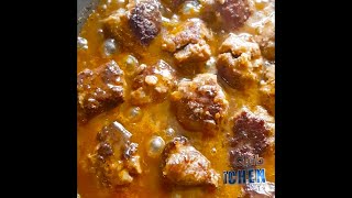 ? Meatballs with demi glace sauce .. كرات اللحم الشهية ?