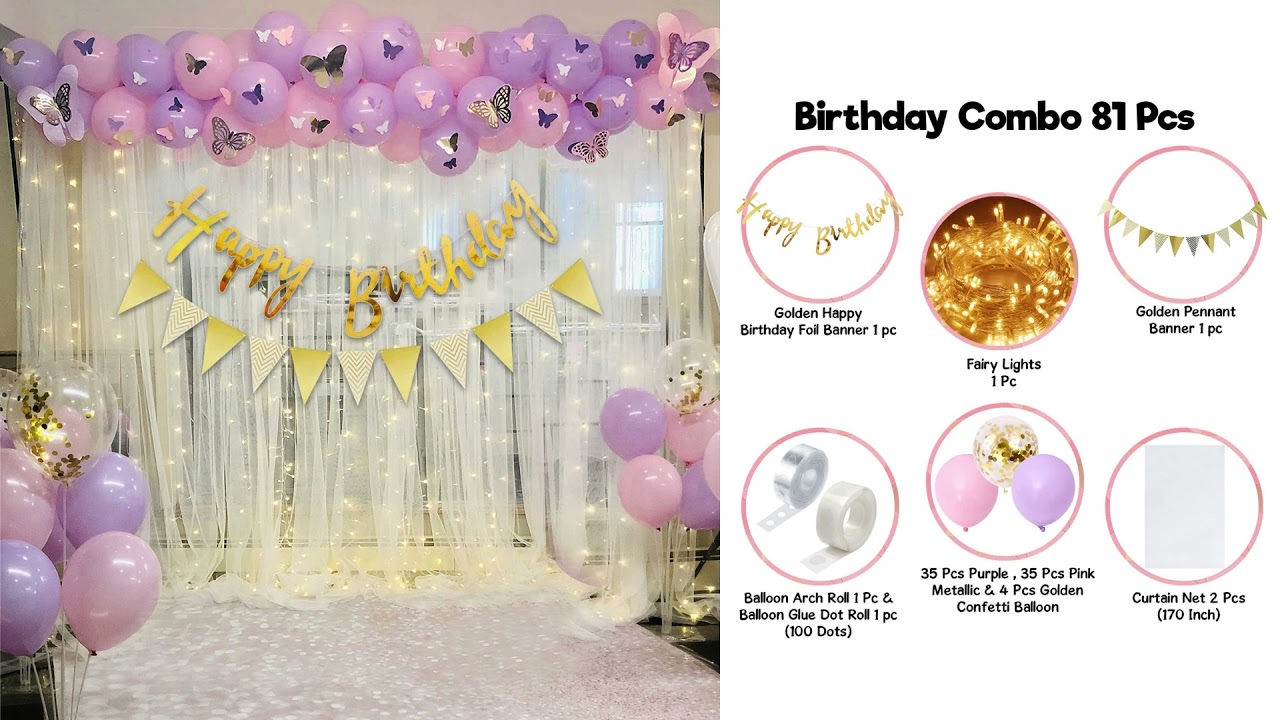 Birthday Decoration Kits Best rated Birthday Decoration kits YouTube