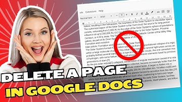 How to Delete a page in Google Docs [IN 1 MINUTE] 😱