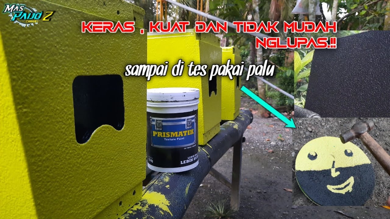 Cat PRISMATIK recomendasi finishing texsture box speaker kuat dan juga terjangkau