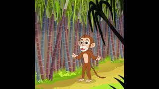 क्या बंदर मामा को गन्ने का रस मिला? 🧃🐵 #kidsvideo #funny #shorts @FunForKidsTVHindiRhymes