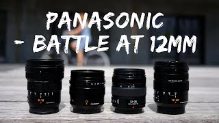 Panasonic 12mm f1.4 vs 12-35mm vs 12-60 vs 8-18mm @ 12mm on the Blackmagic Pocket Cinema Camera 4k