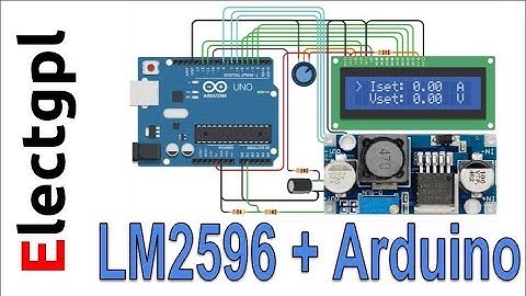 Fuente LM2596 DC DC con Arduino Tension y Corriente