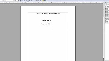 How to Make and Write a TDD (Technical  Design Document) Part 1