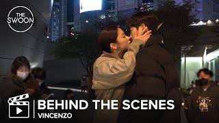[เบื้องหลังการถ่ายทำ] จูบสุดท้ายระหว่างซงจุงกิและจอนยอบีน | วินเชนโซ่ [ซับไทย CC]