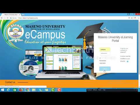 Maseno eCampus: Navigating the eLearning portal mp4