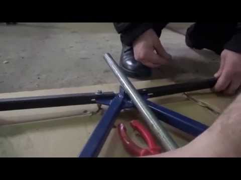 აწყობის პროცესი. ნაწლი 1.  assembling of new type truss. part 1