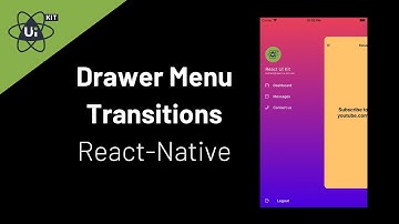 Drawer menu screen transitions using react-navigation v5 - React Native