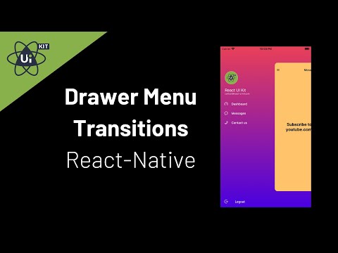 Drawer menu screen