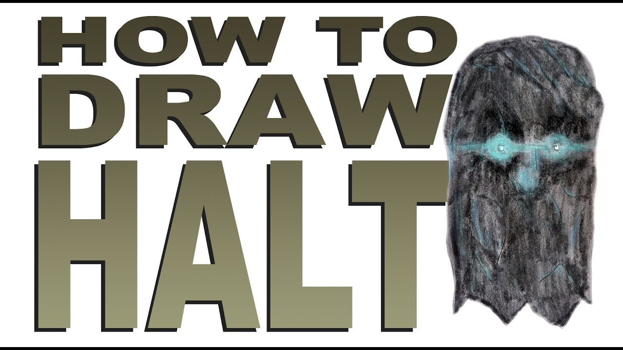 HOW TO DRAW HALT FROM ROBLOX DOORS - EASY STEP BY STEP DRAWING 