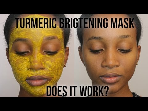 Turmeric face mask for scars