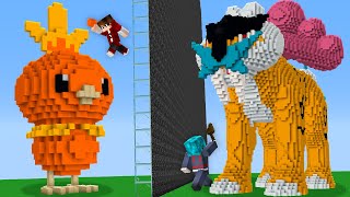 Batalha de Construção Pokémon Impossível no Minecraft