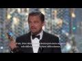 Leonardo DiCaprio winning Best Actor (sub ITA)