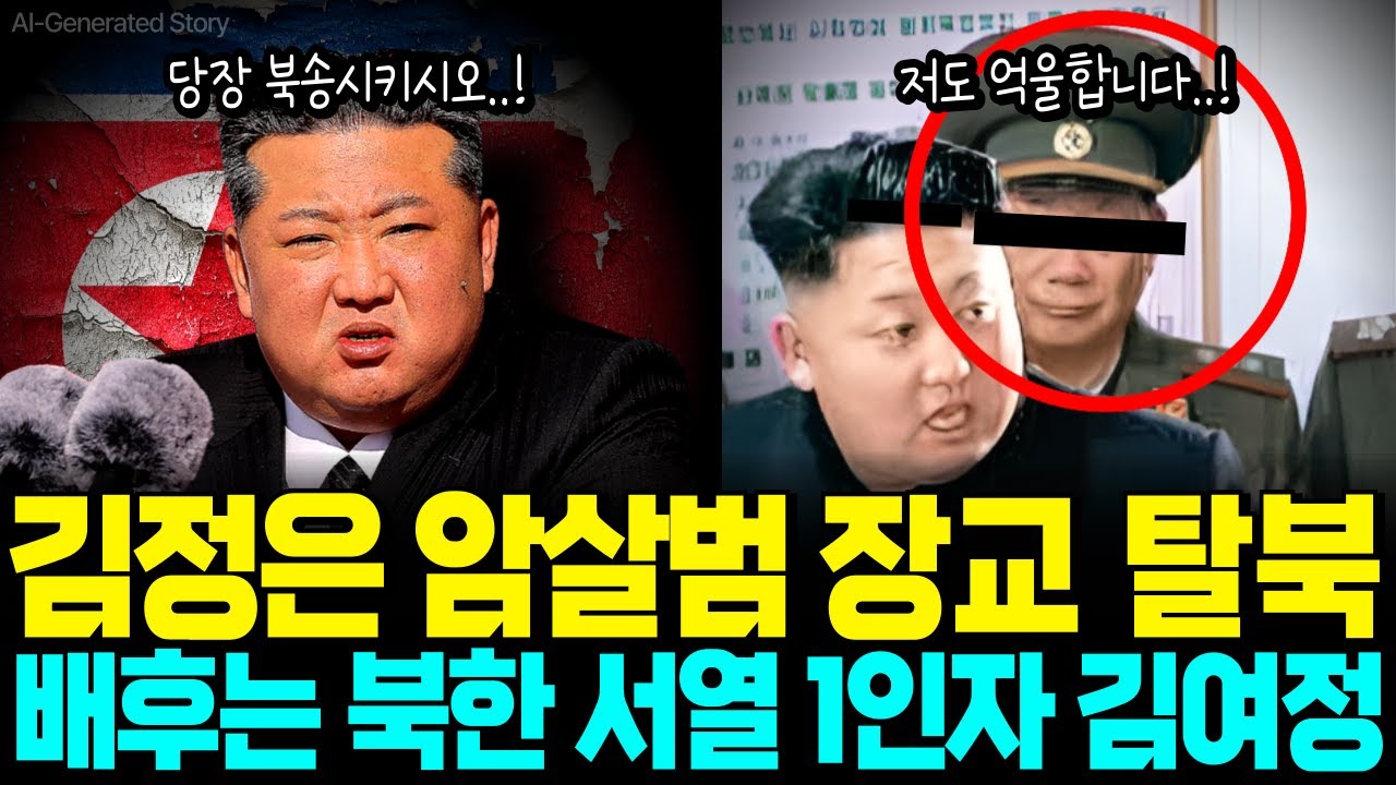 북한 김정은 암살범 탈북, 기자 회견장에서 폭로한 암살 배후 세력에 