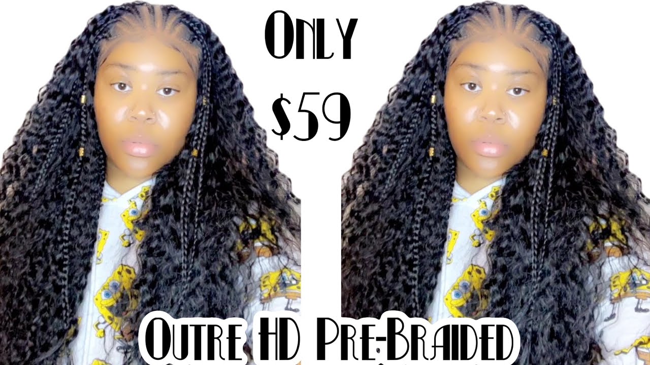 Outre HD PreBraided Lace Frontal Wig 13X4 Stitch Braid Ripple Wave 30