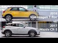 2018 Volkswagen T-Roc vs 2017 Mazda CX-3 (technical comparison)