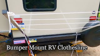 【キャンピングカー便利アクセサリー#2】キャンピングトレーラーのバンパーに取り付ける洗濯物干しロープ | Bumper Mount RV Clothesline by アメリカ田舎生活 461 views 2 years ago 2 minutes, 4 seconds