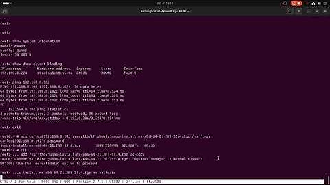 Juniper MX480 junos upgrade