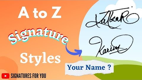 ✔️A to Z signature styles | A to Z signatures | signature style of my name | autograph | calligraphy