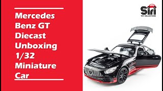 Diecast Mobil Benz AMG GTR Black Red Stripe Miniatur Mobil Mainan