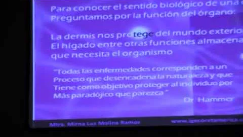 Dra. Mirna Luz Molina   "Decodificacion Biolgica d...