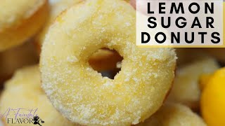 HOW TO MAKE BAKED LEMON SUGAR DONUTS | Easy Recipe