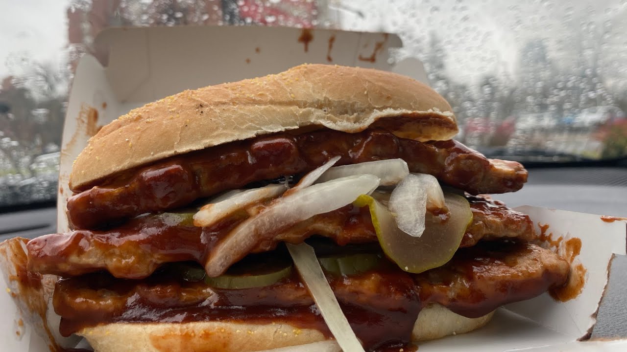 McDonald's McRib Is Back Nationwide !!! YouTube