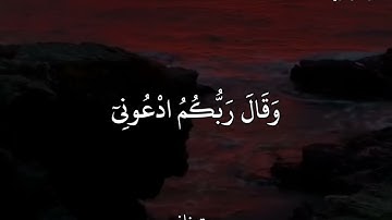 ياسر الدوسري سورة غافـر وَقَالَ رَبُّكُمُ ٱدْعُونِىٓ أَسْتَجِبْ لَكُمْ ۚ